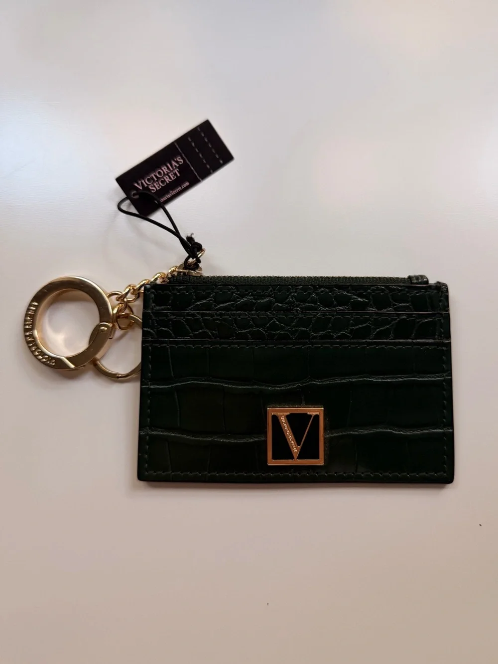 Victoria's Secret Croc-Embossed Cardholder